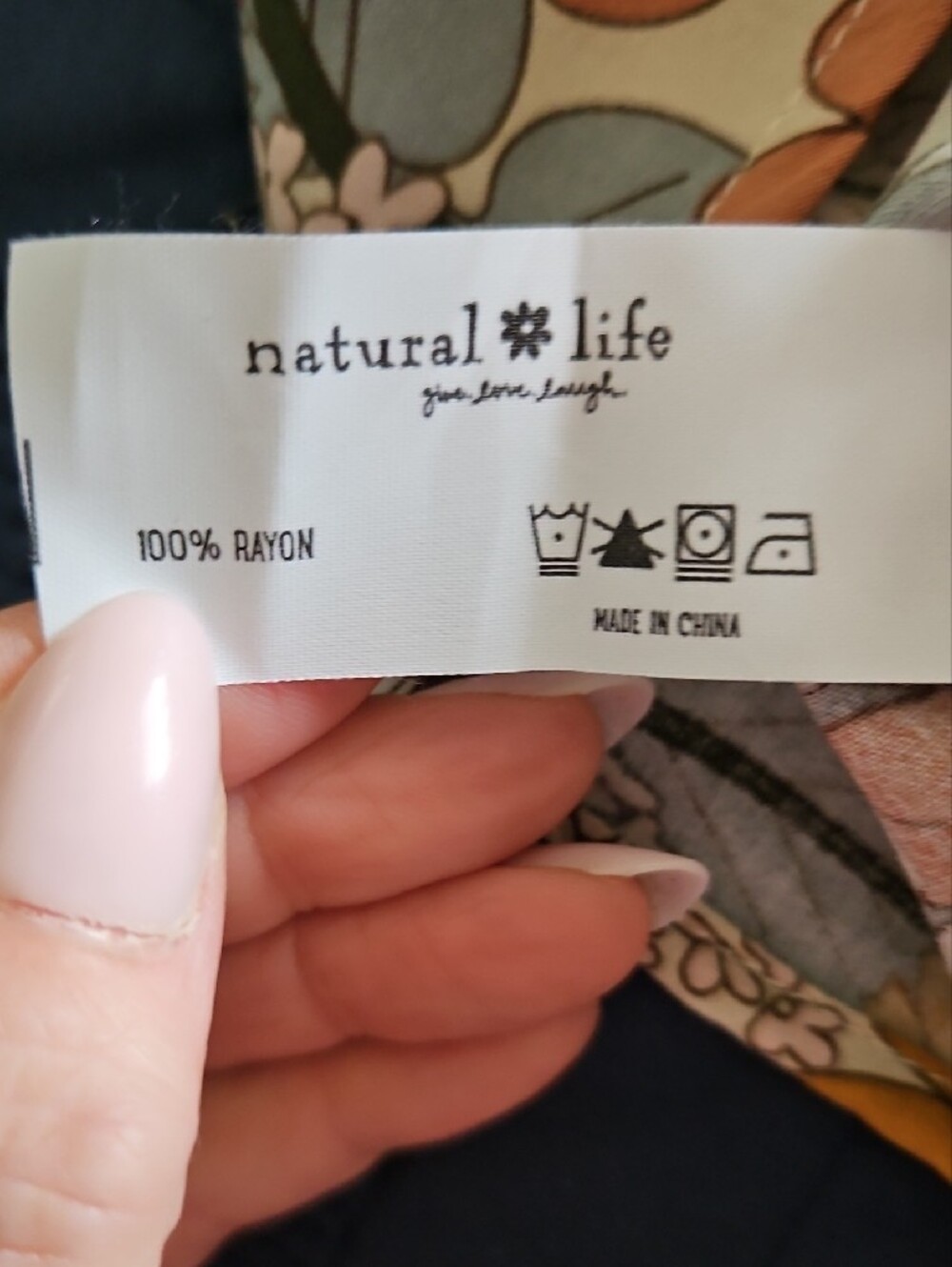 NWOT NATURAL LIFE Floral Maxi Dress — Pink, Yellow, Green, Cream - Picture 8 of 9